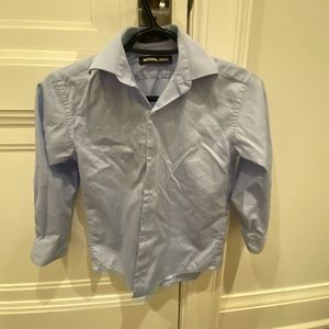 Micheal Kors size 8 dress shirt baby blue